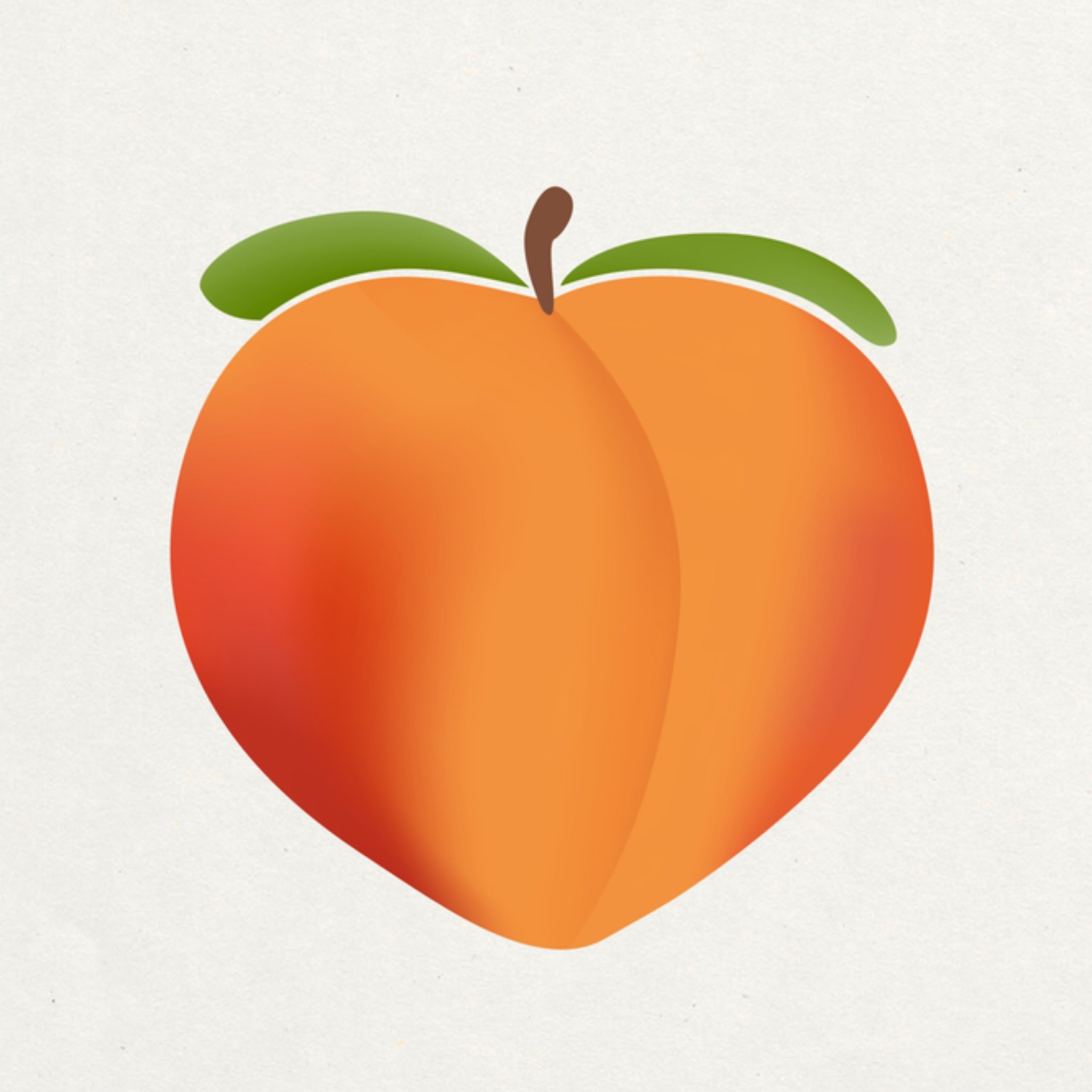 Greetz Valentijnskaart Perzik emoji Vierkant