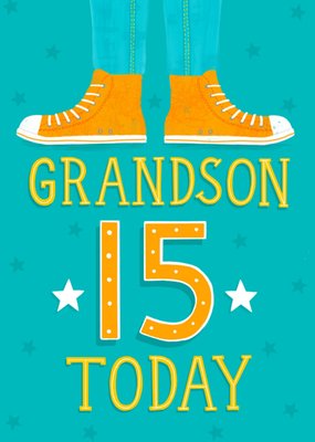 Greetz | Verjaardagskaart | Grandson 15 today