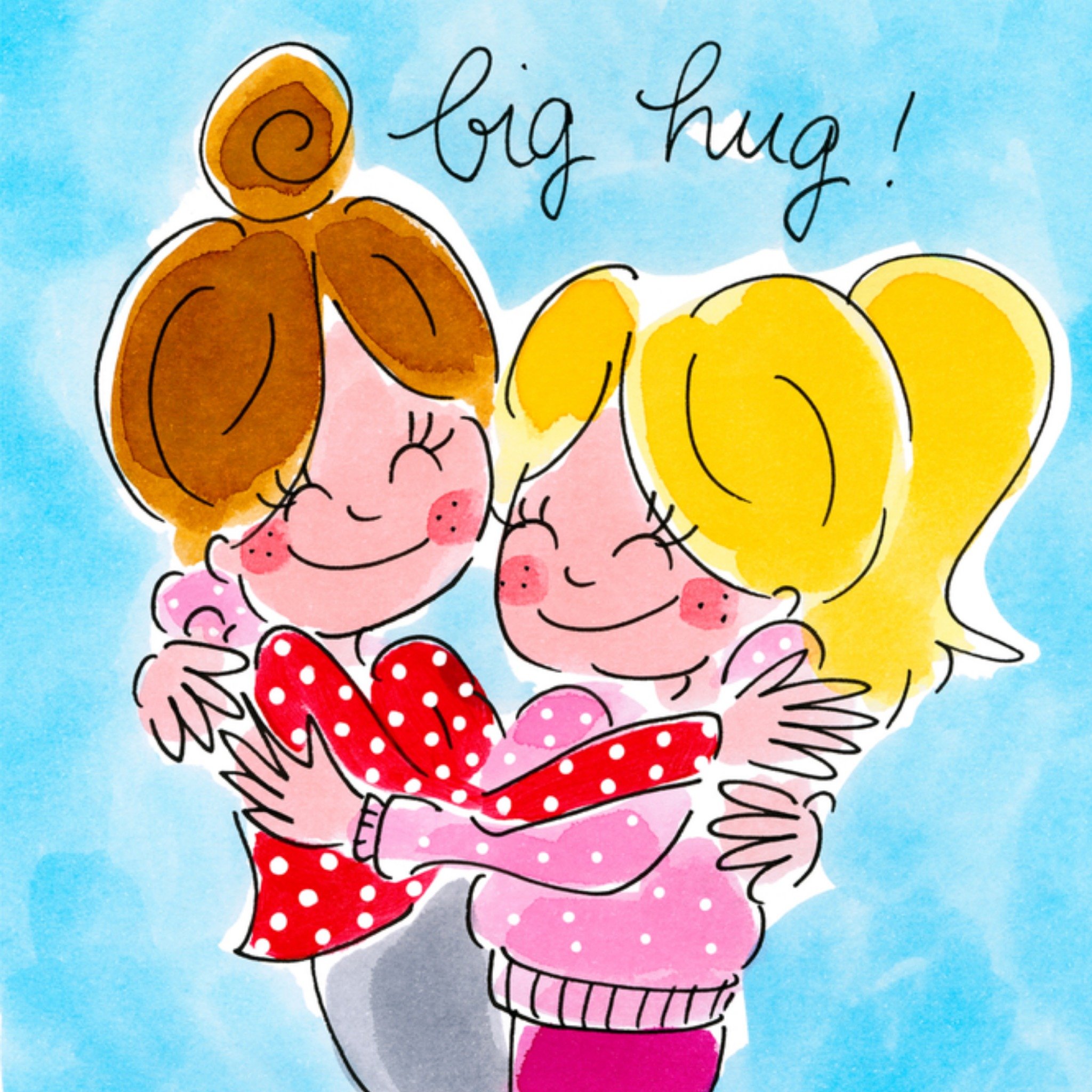 Denken aan kaart vriendin Vierkante Kaart Blond Amsterdam