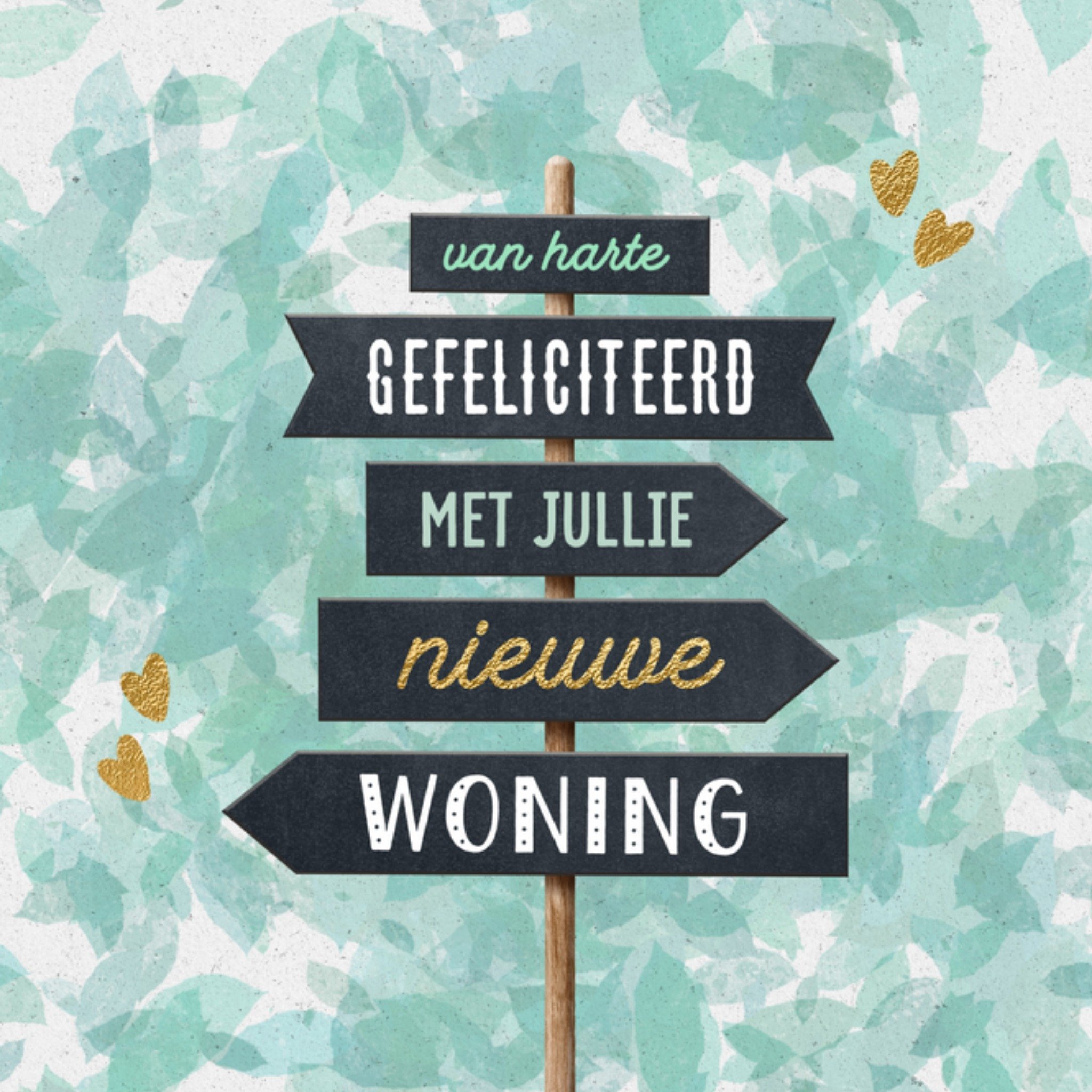 Luckz Nieuwe woning Aquarel Vierkant