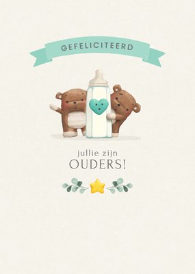 Uddle | Geboortekaart | Gefeliciteerd Jullie Zijn Ouders