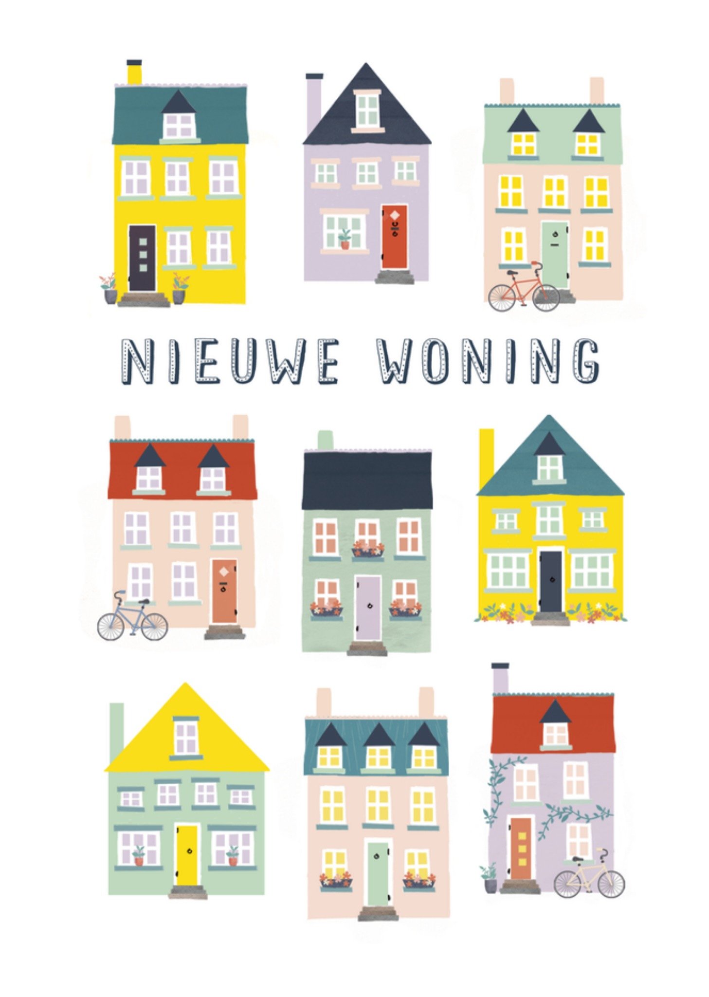Nieuwe woning Huisjes Kaart UK Greetings