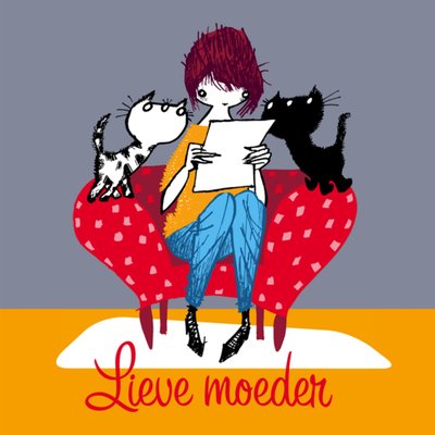 Fiep Westendorp | Moederdagkaart | katten