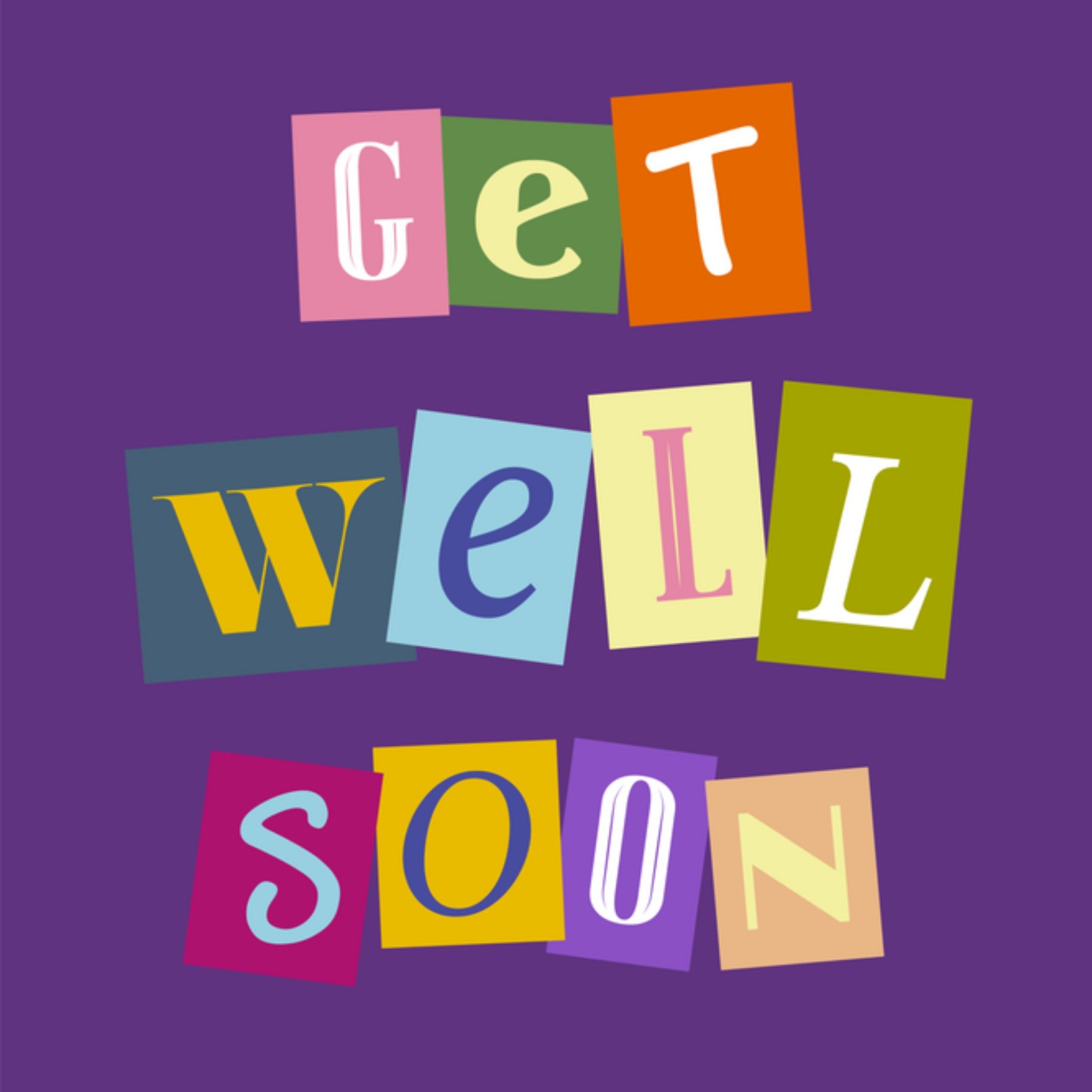 Greetz Beterschapskaart Get well soon Vierkant