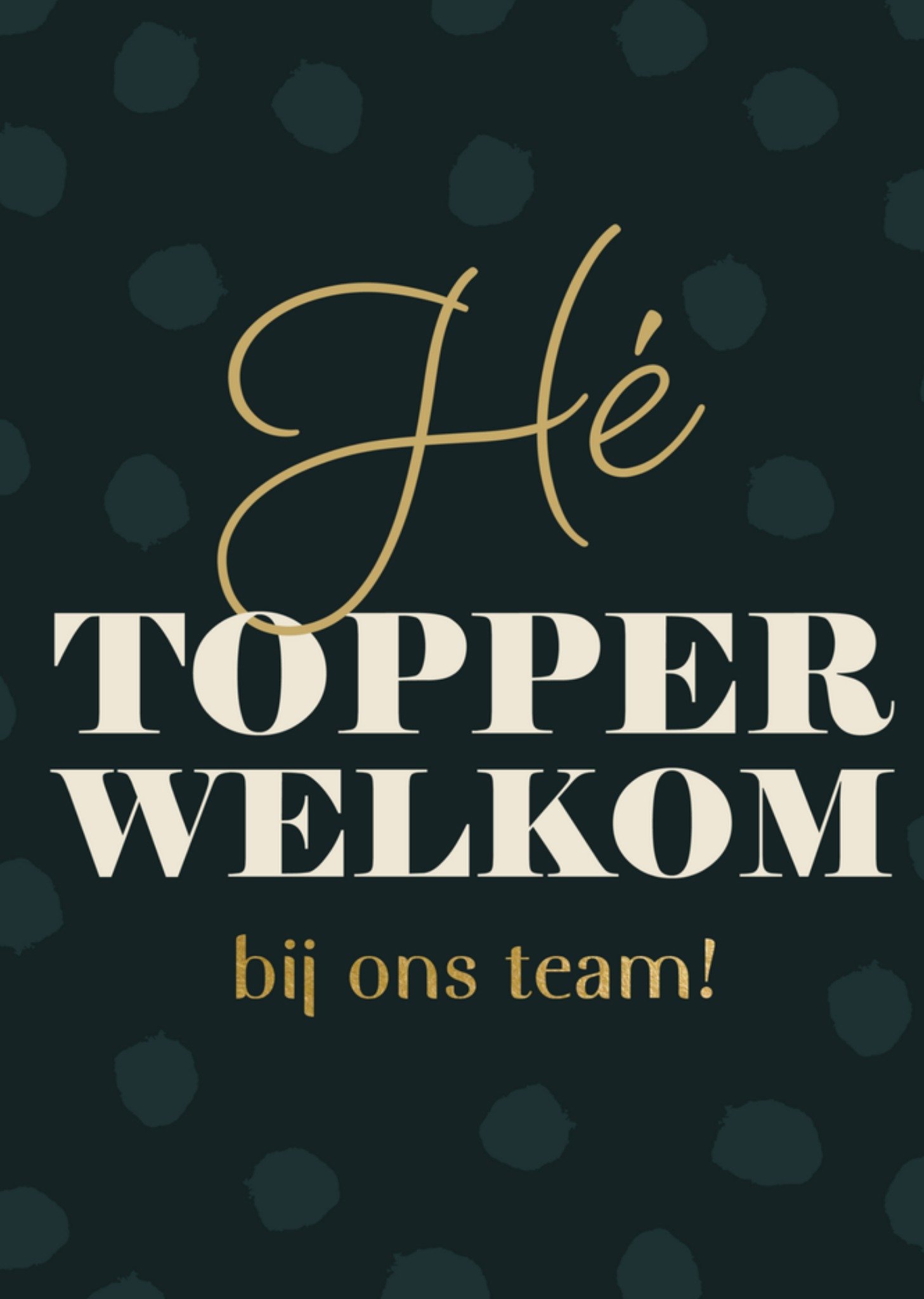 Greetz Nieuwe baan Tekst Topper Standard Card