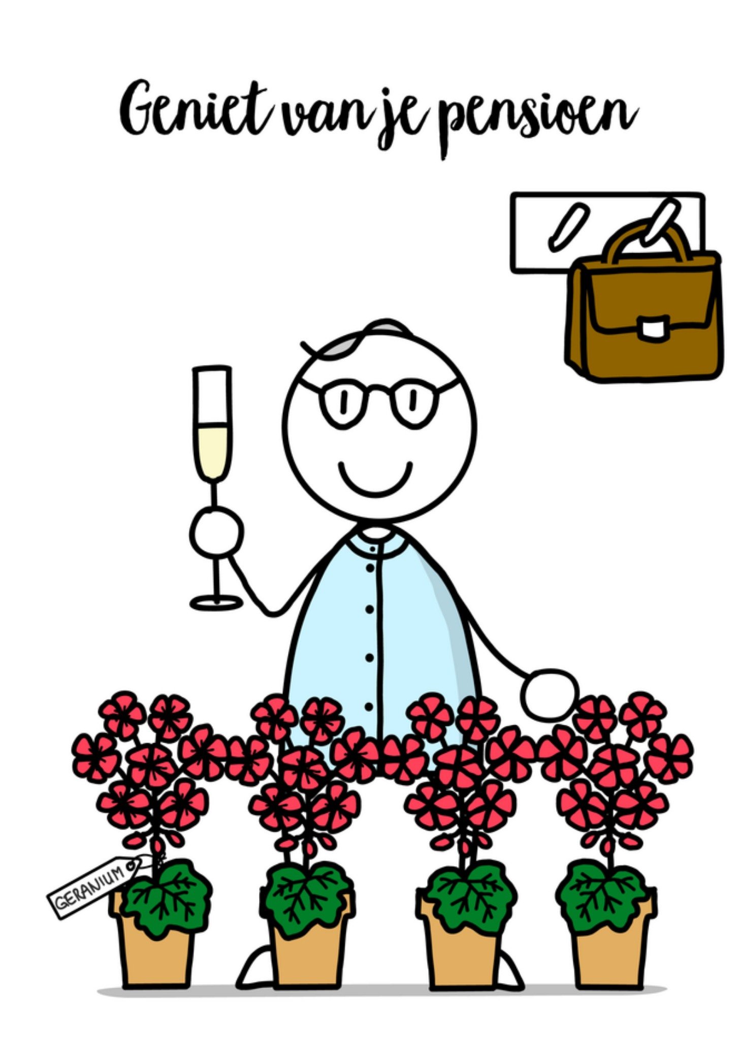 Pensioenkaart illustratie Kaart YH Tekent