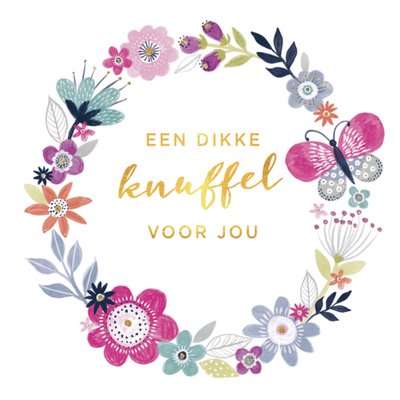 Liefde kaart | Dikke knuffel