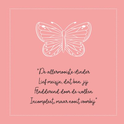 Kleine Vlindervoetjes | Condoleance | vlinder