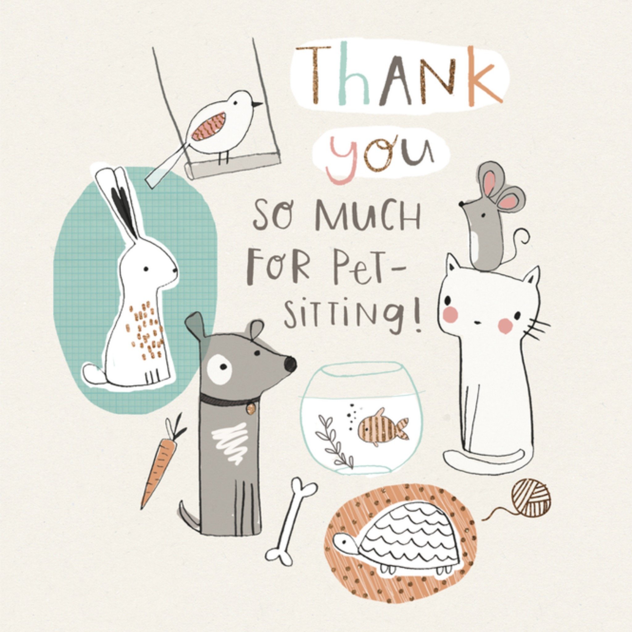 Bedankt Lief Vierkante Kaart UK Greetings