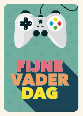  Paperclip | Vaderdagkaart | Fijne Vaderdag | Geïllustreerde gamecontroller