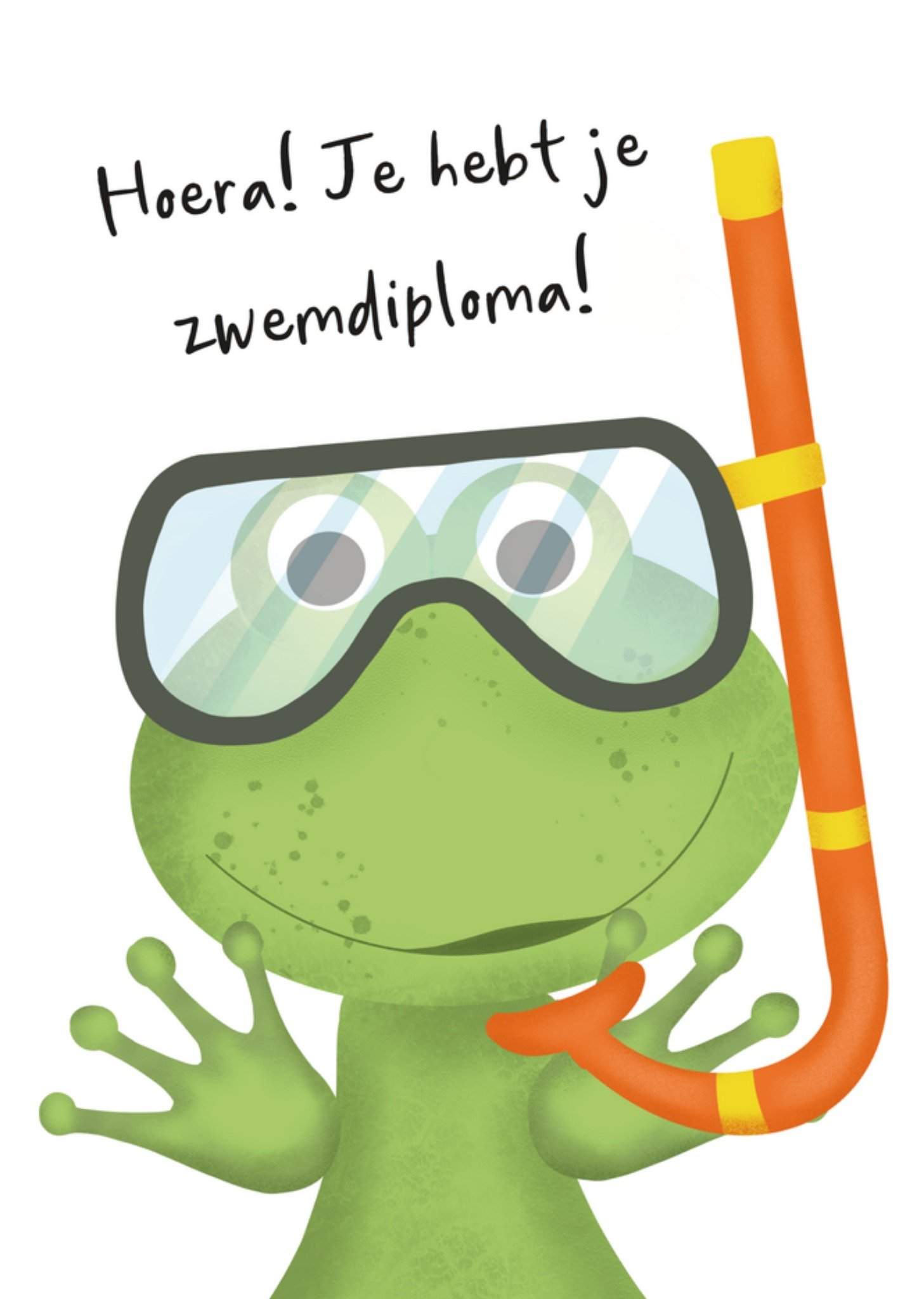Zwemdiploma kaart kikker Kaart Tsjip