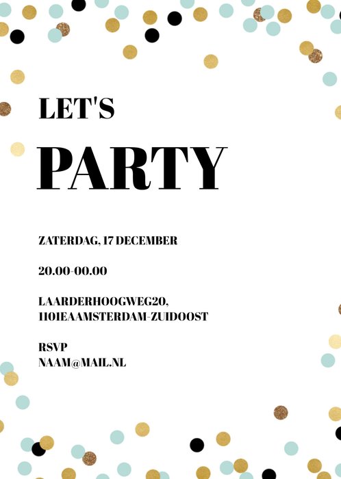 Greetz | Uitnodiging nieuwjaarsfeest | tekst