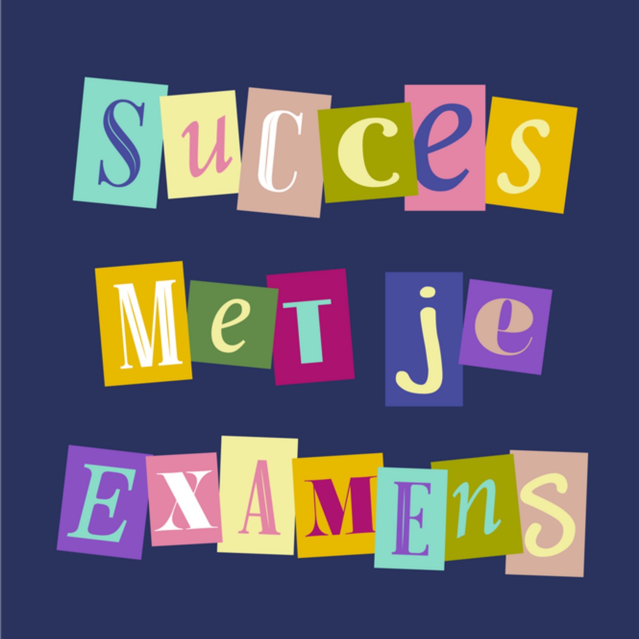 Greetz Succeskaart Fiesta Examen Vierkant