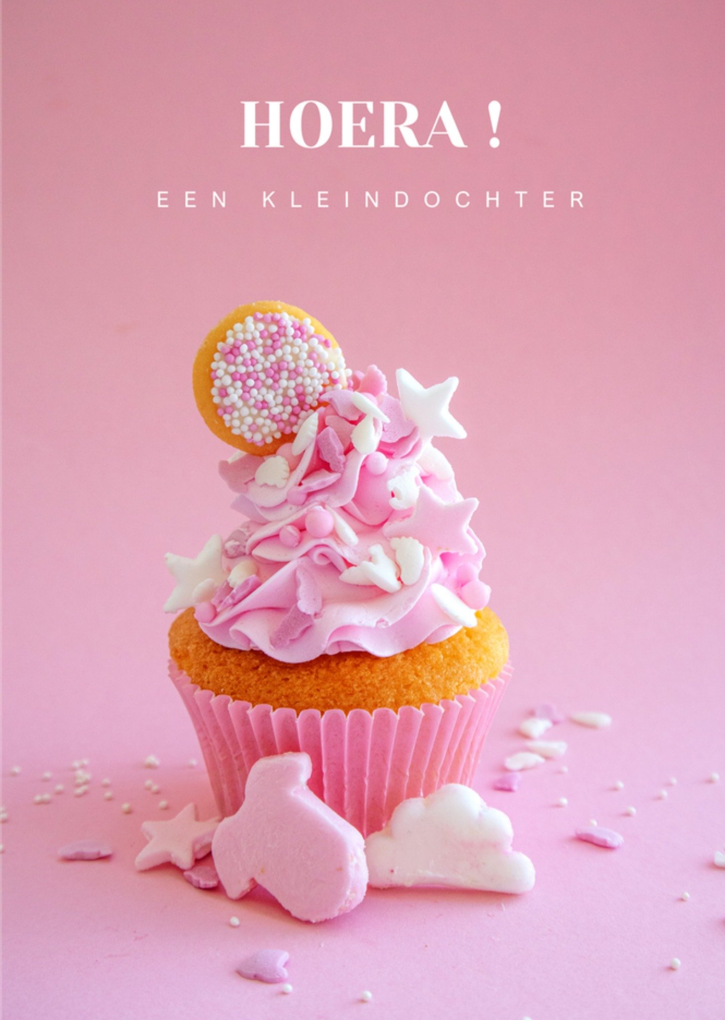 Geboortekaart Kleindochter Kaart Photoflash