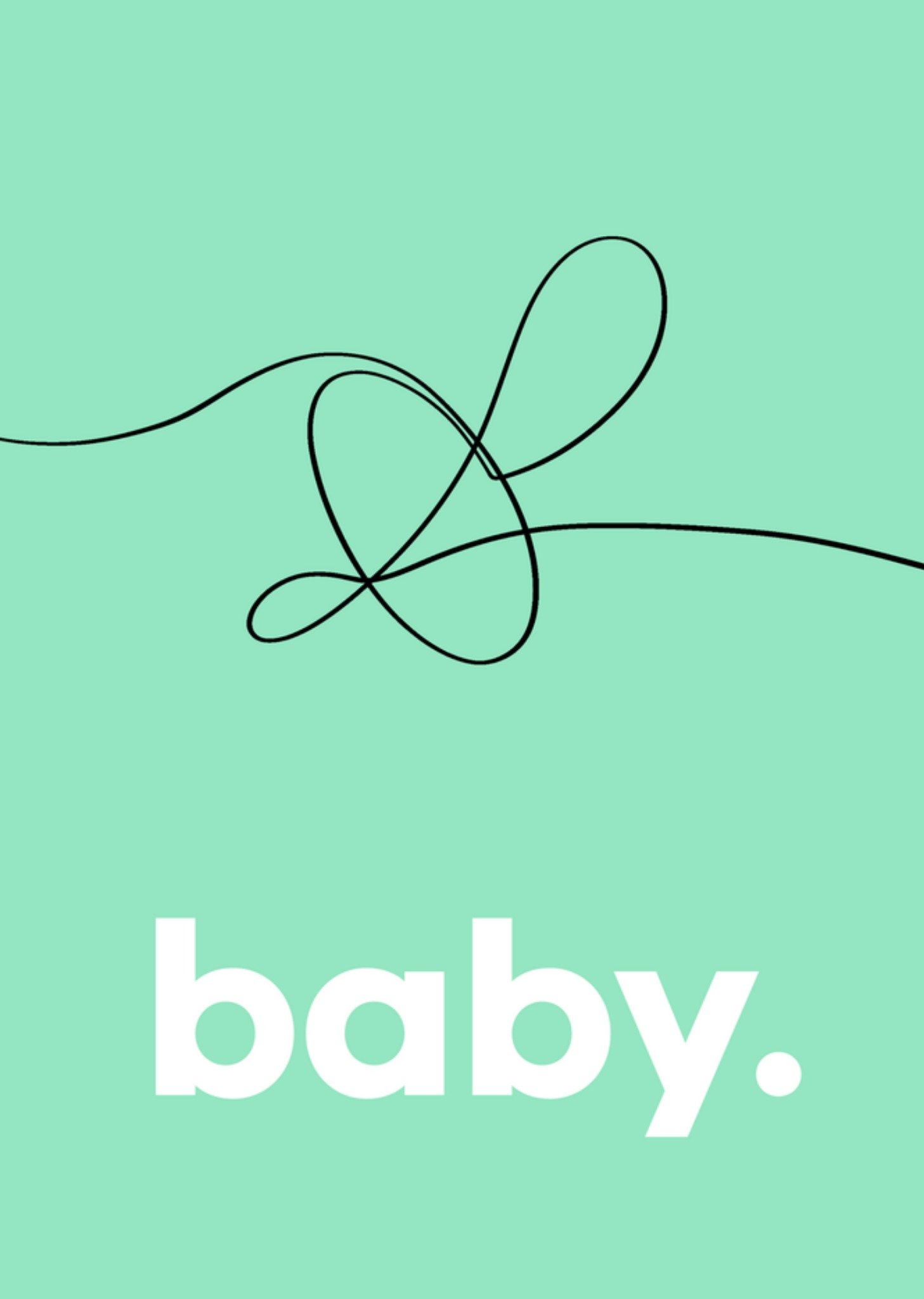 Greetz Geboortekaart speen baby Standard Card