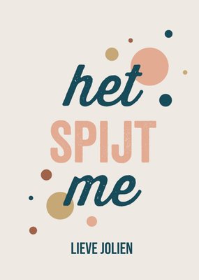 Papercute | Sorry kaart| dochter | het spijt me