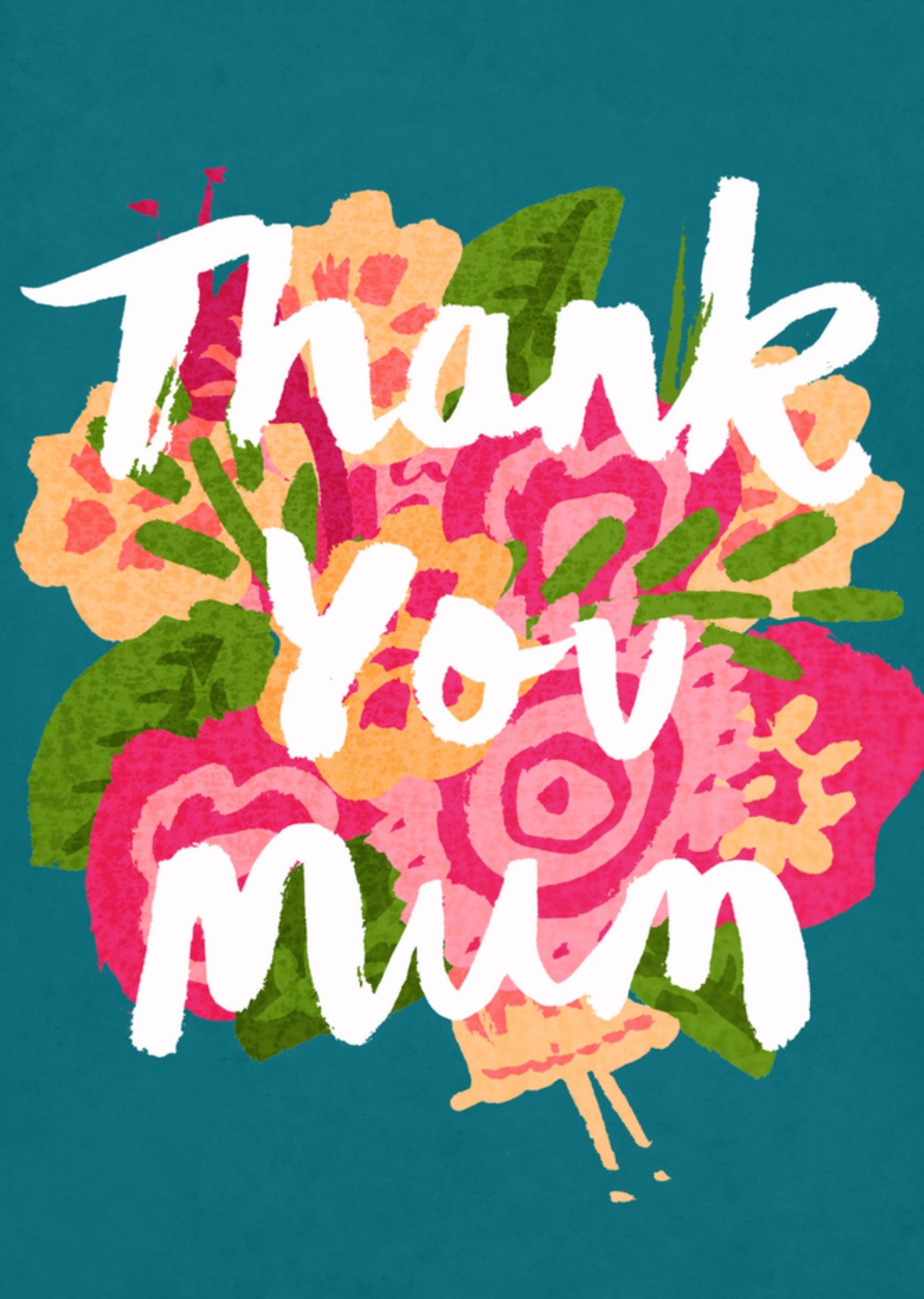 Bedankkaart bloemen Kaart Charly Clements