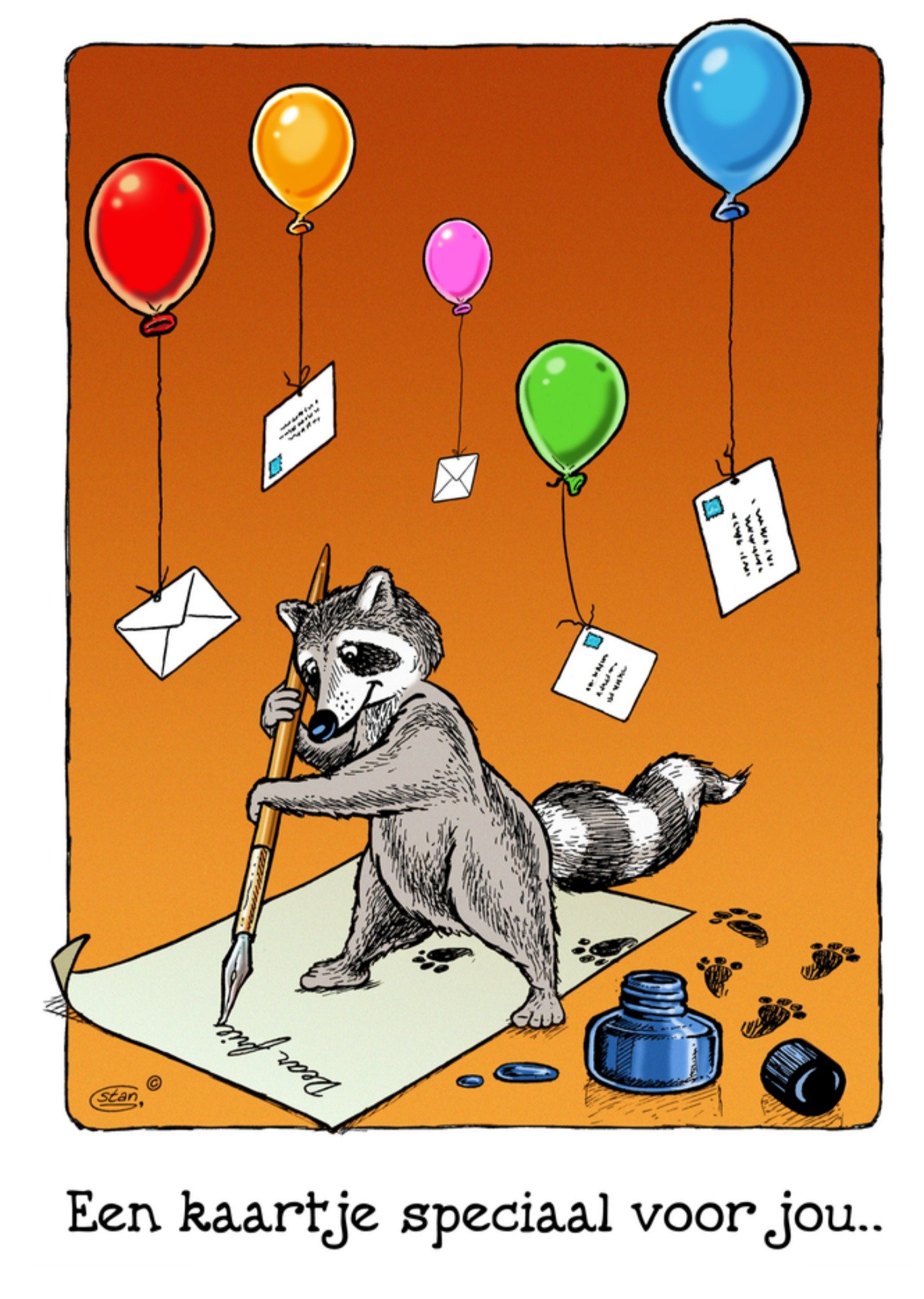 Bengels Zomaar kaart Kaartje Kaart Stan Groenland