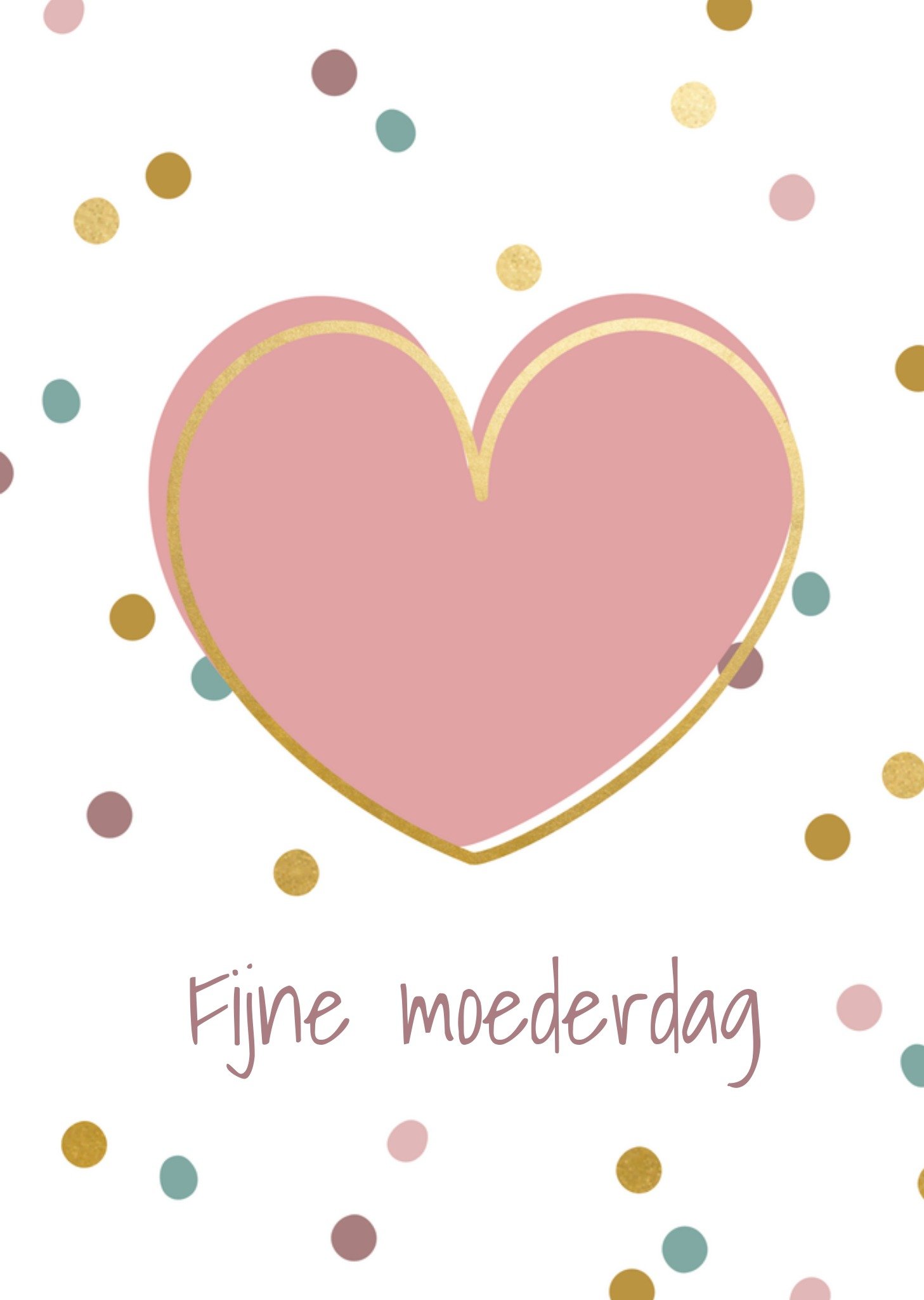 Moederdagkaart hartje Kaart Greetz