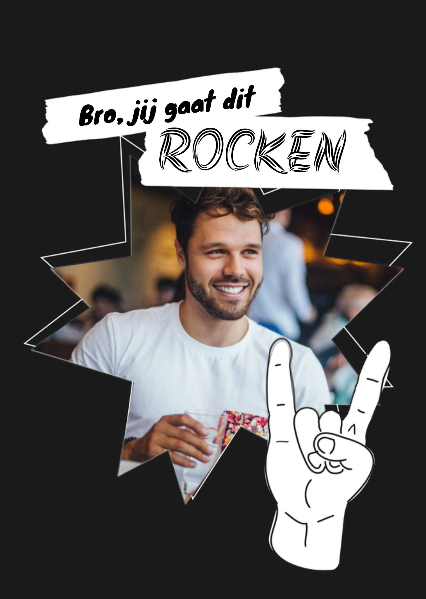 Succeskaart Jij gaat dit rocken! Kaart Greetz