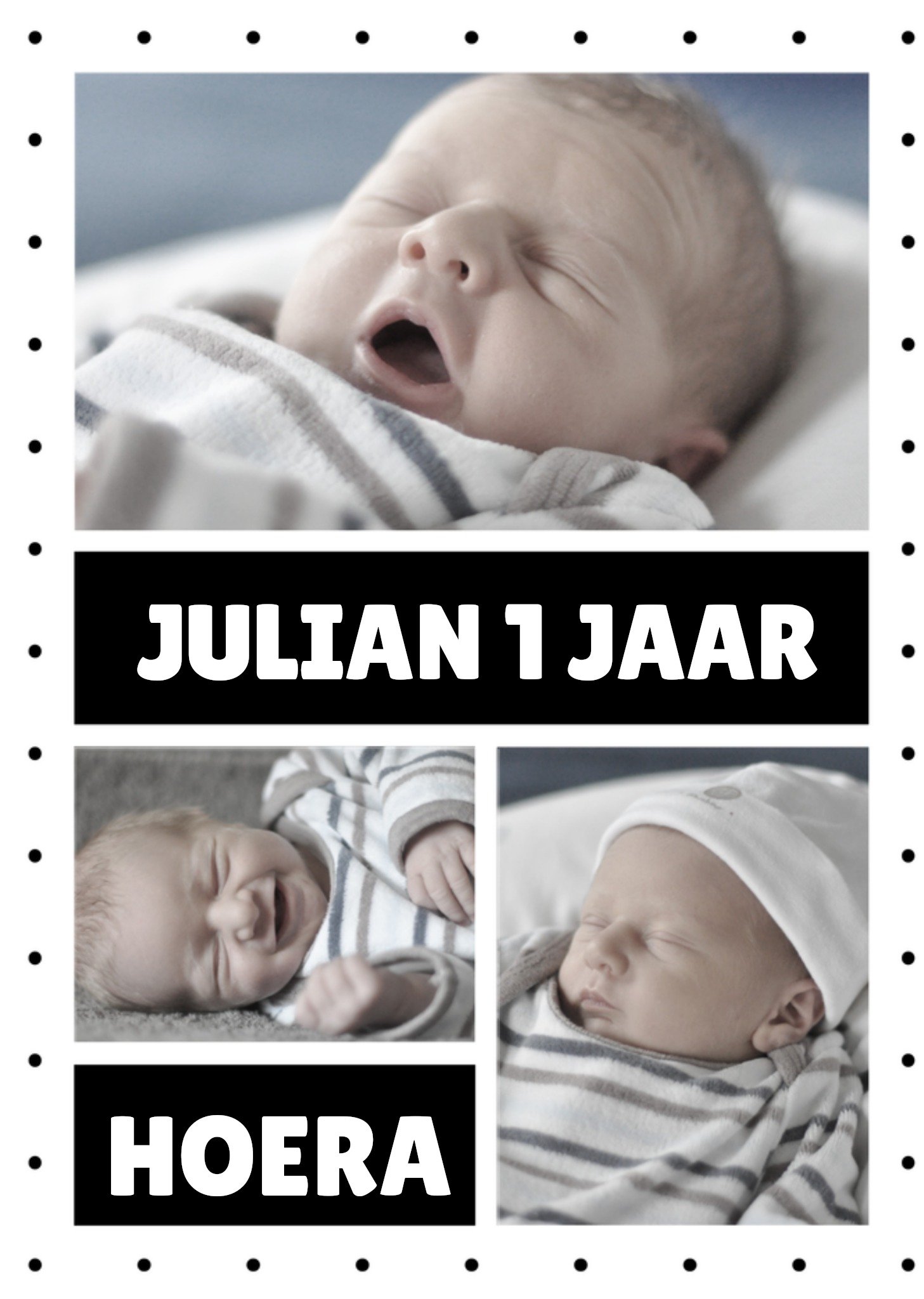 Greetz Verjaardagskaart Collage 3 foto