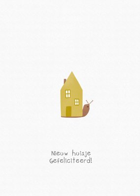 Geïllustreerd Slakkenhuis Nieuw Huis Kaart