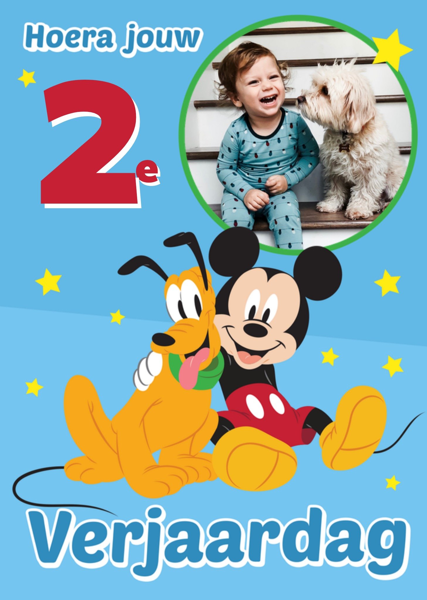 Disney Verjaardagskaart en Pluto Met foto en leeftijd Kaart Mickey Mouse