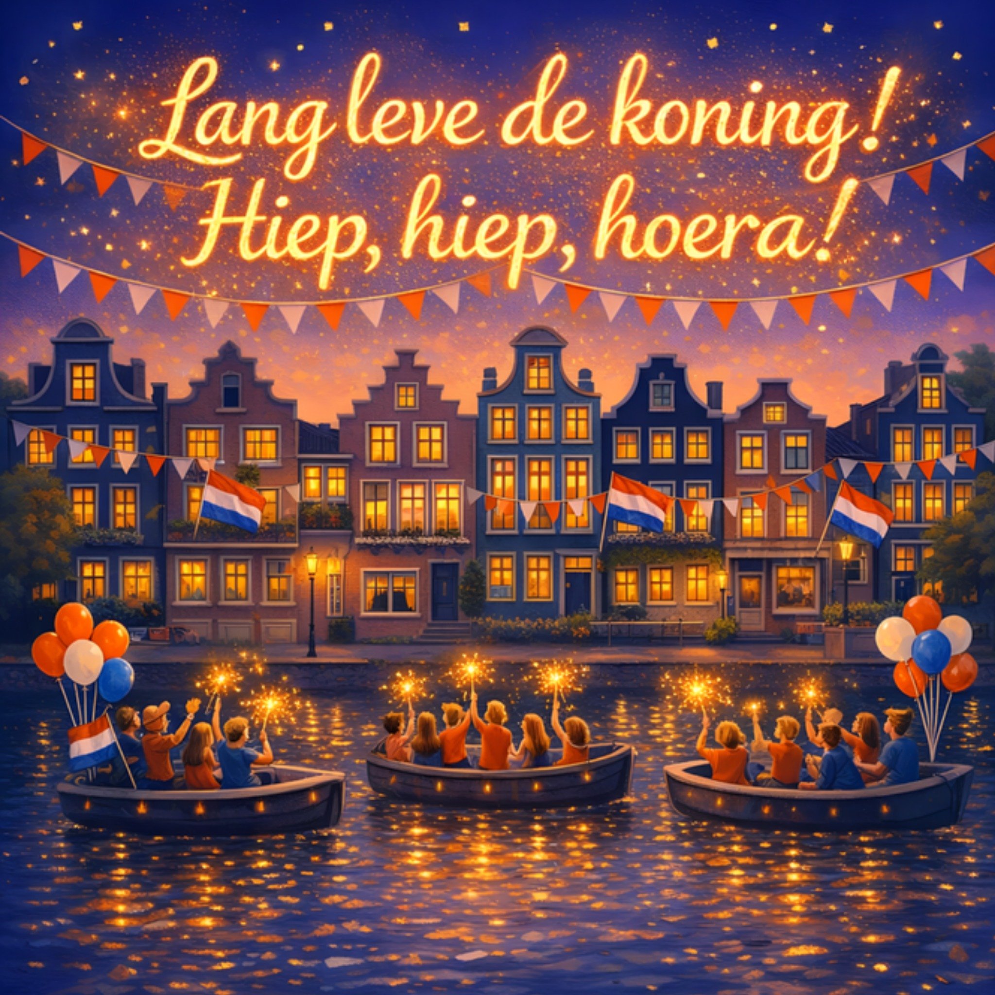Koningsdagkaart Lang leve de koning Greetz