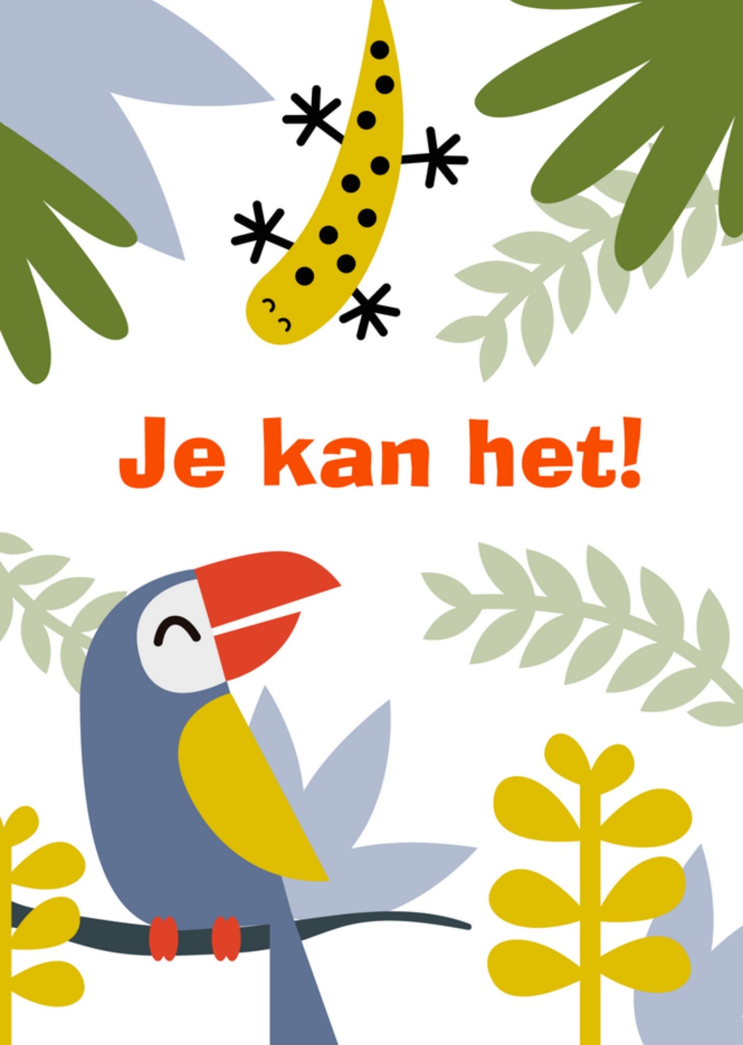 Succeskaart jungle je kan het! Kaart Greetz