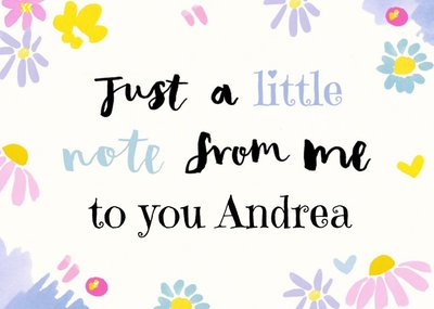 Greetz | Denken aan kaart | Just a little note from me