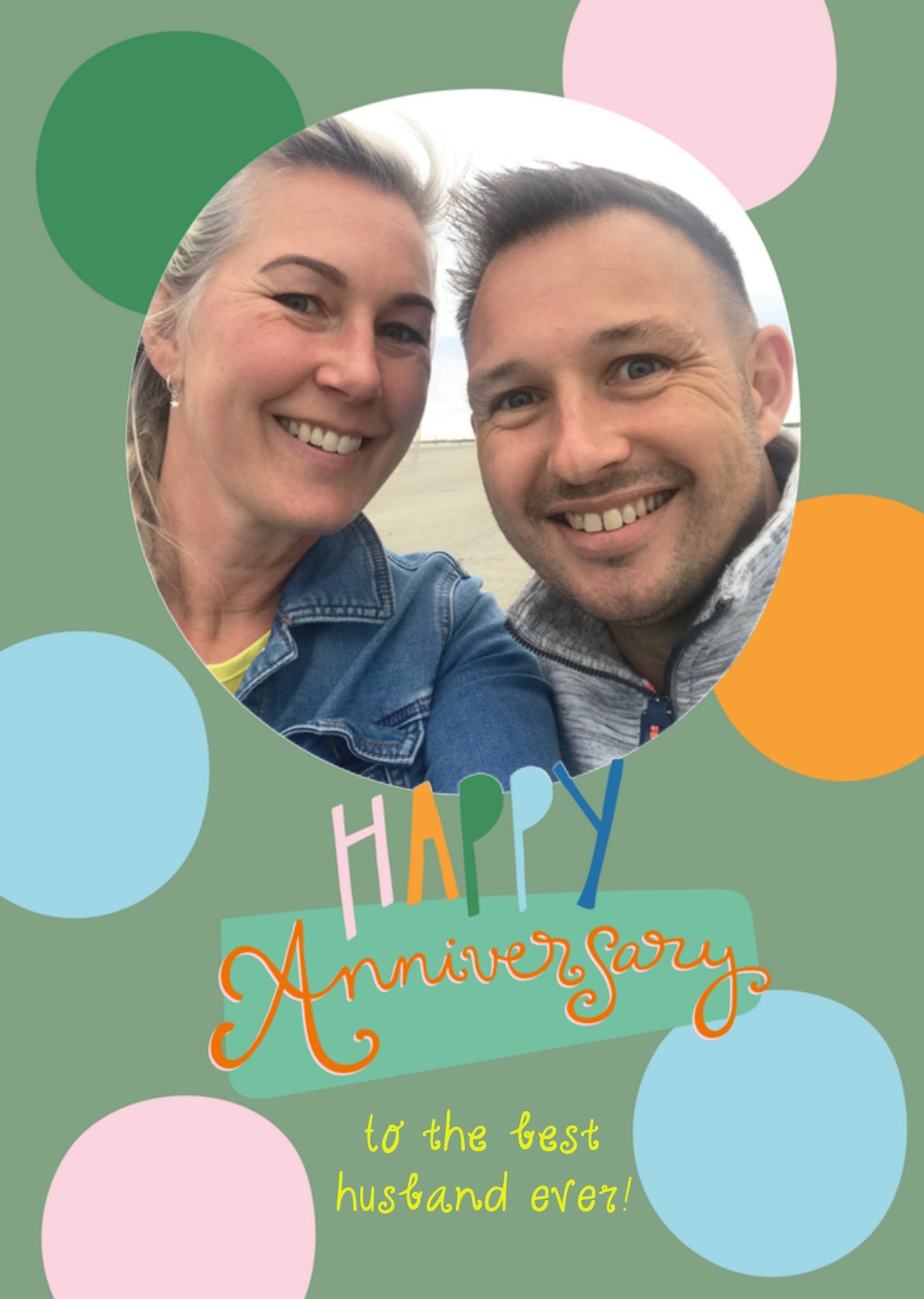 Funny SIde Up Huwelijksjubileum fotokaart Kaart Funny Side Up