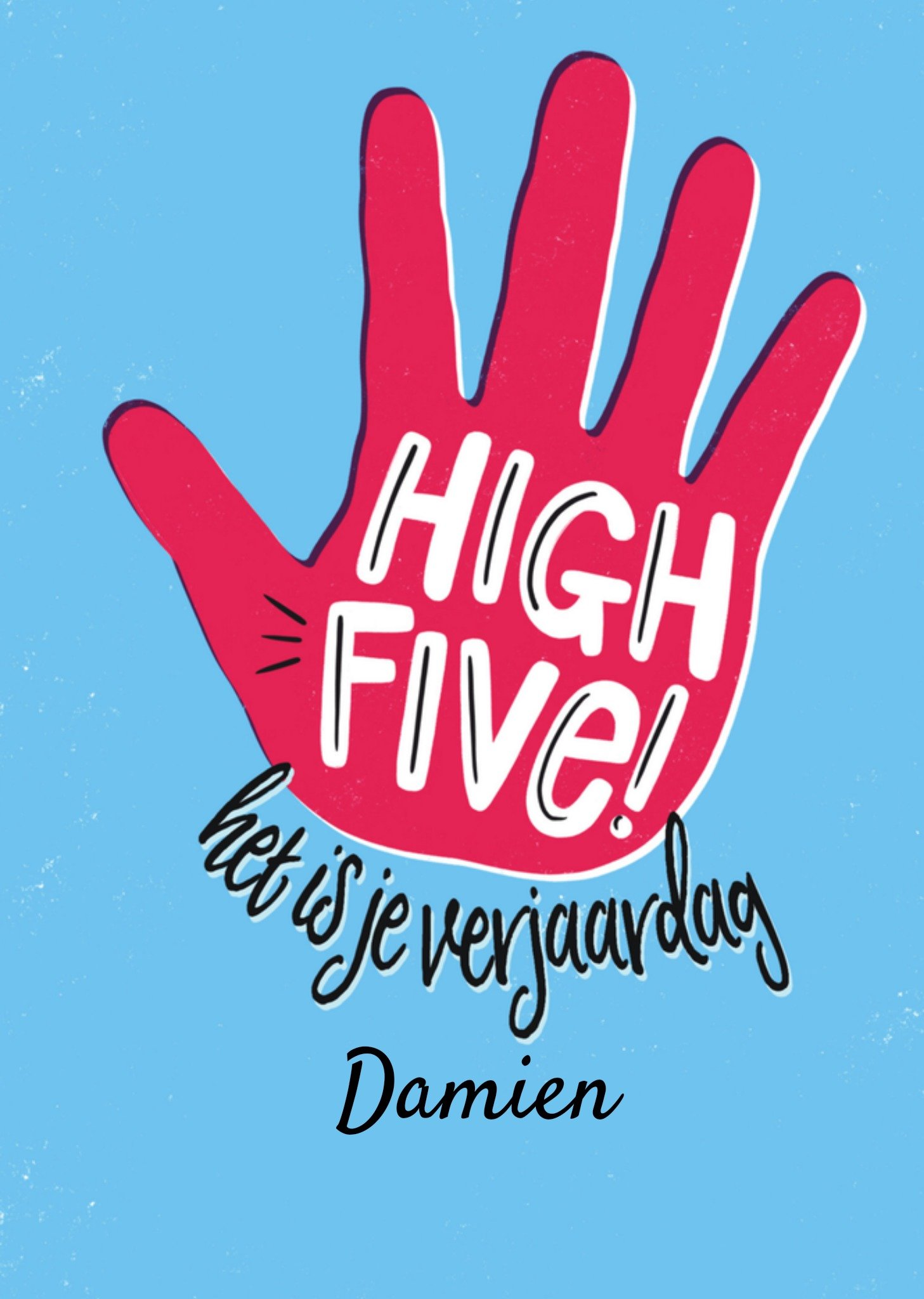 Verjaardagskaart High Five Kaart Greetz