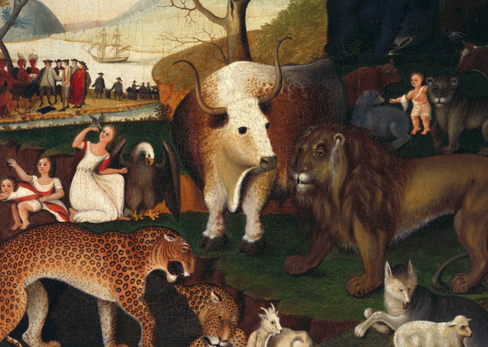 Edward Hicks. Het koninkrijk van God Kaart Klaas de Jong