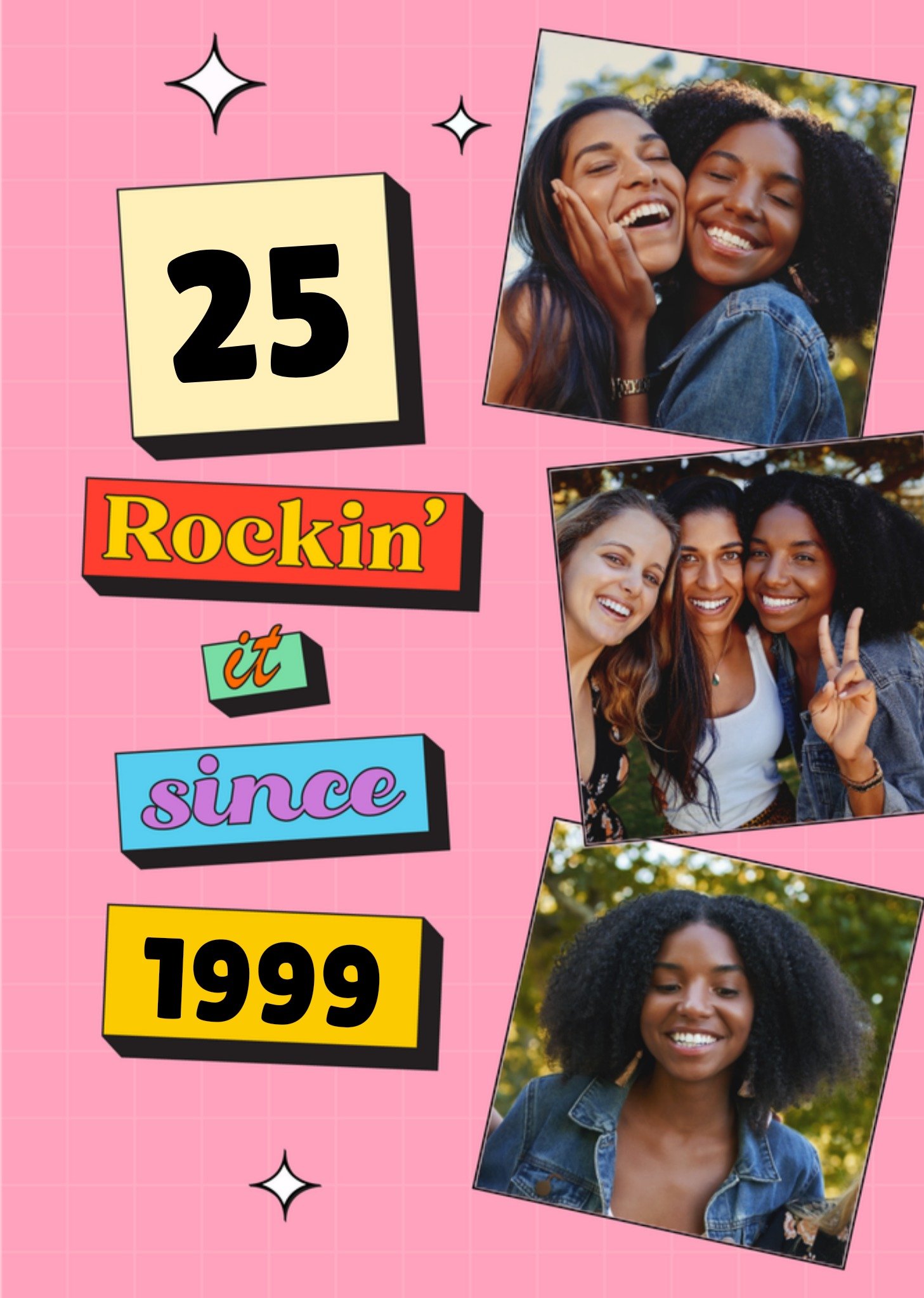 Verjaardagskaart met jaartal foto