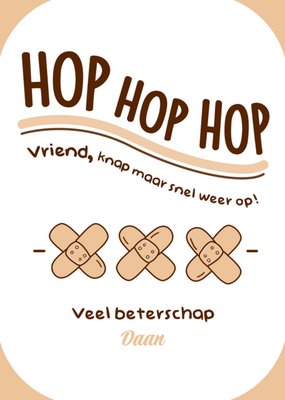 Liefs Jansje | Beterschapskaart | Knap maar snel weer op!