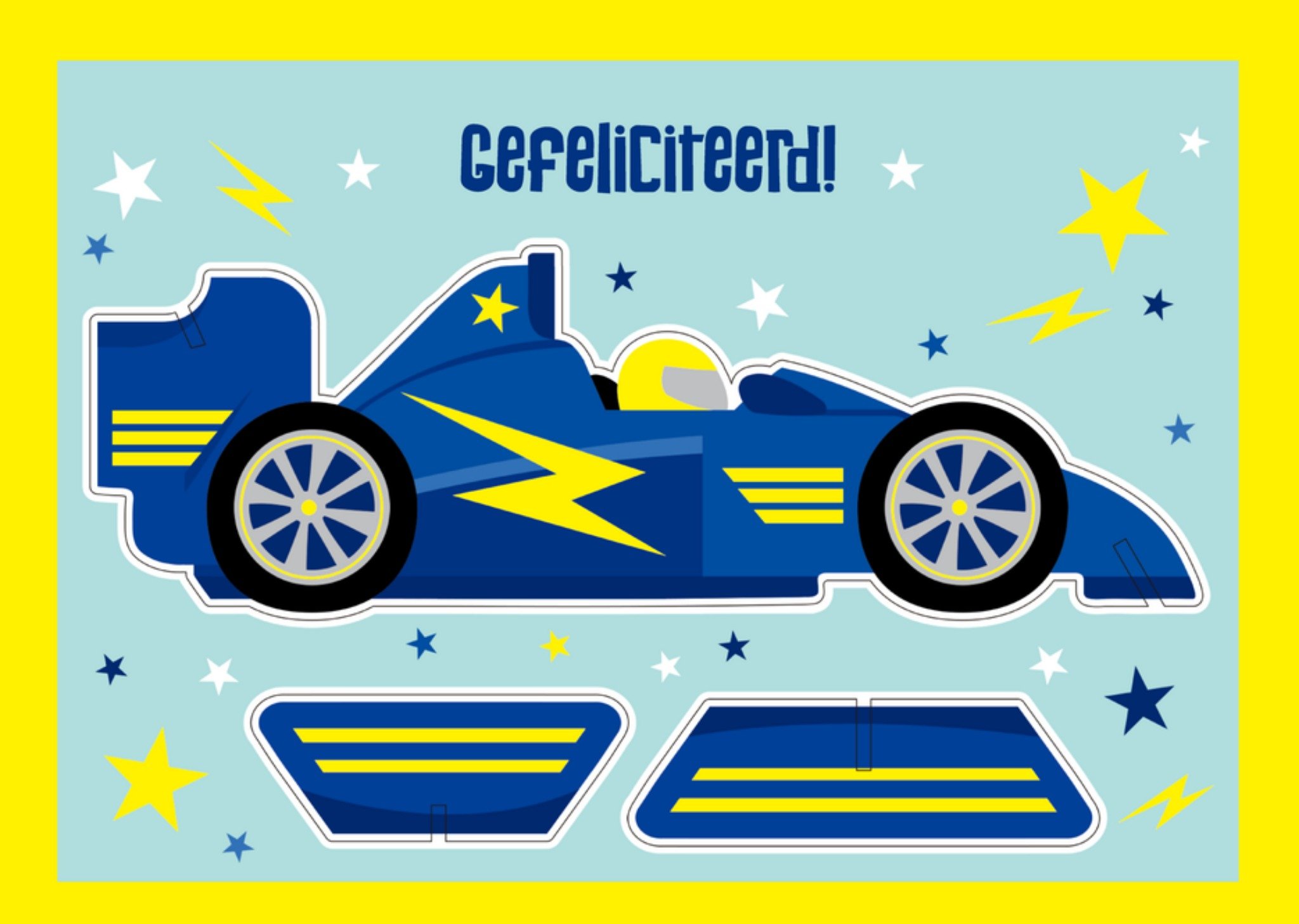 Verjaardagskaart Auto Kaart TMS