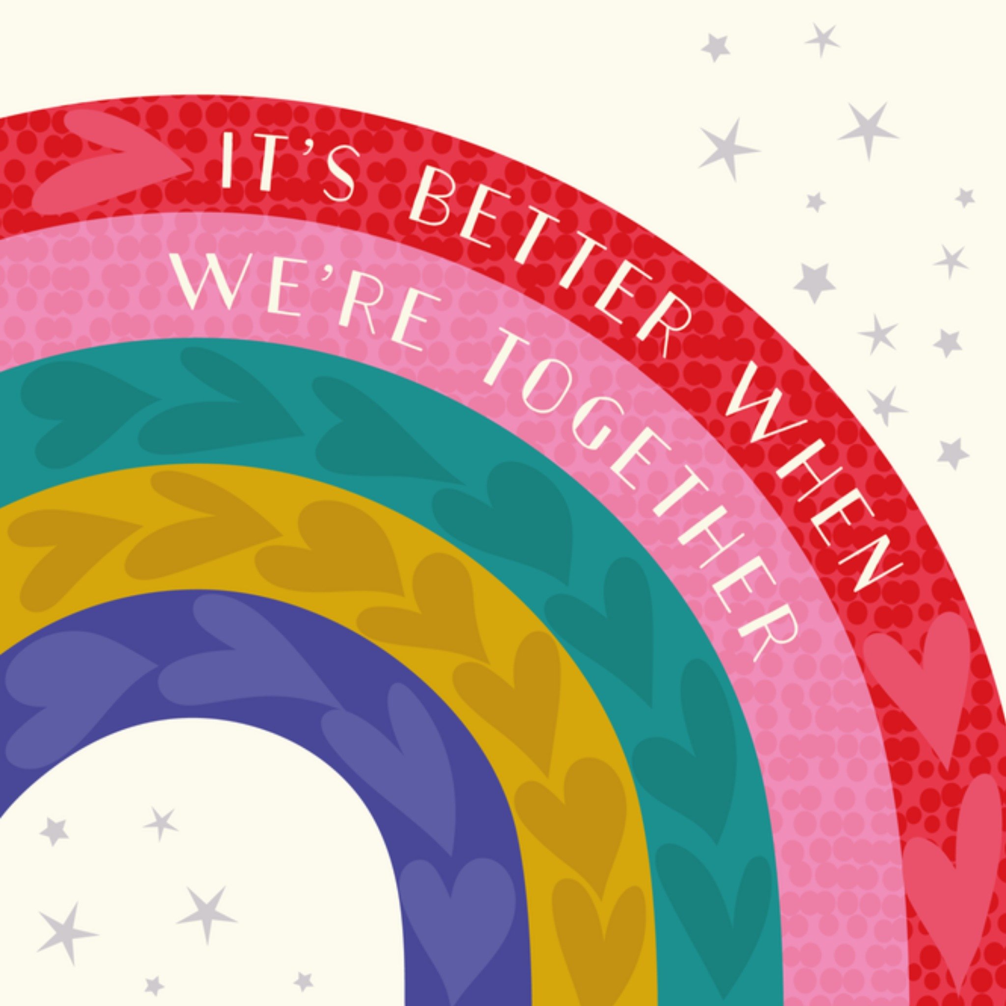 Valentijnskaart Rainbow Vierkante Kaart TMS