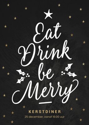 Luckz | Uitnodiging kerstdiner | Be merry