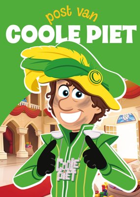 Post Van Coole Piet Geïllustreerde Piet Sinterklaas Kaart