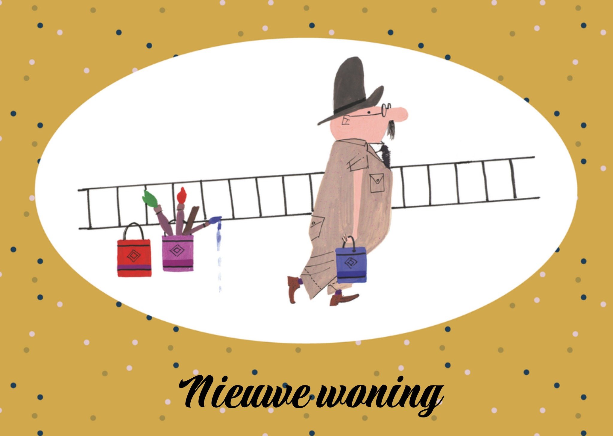 Nieuwe woning kaart ladder Kaart Fiep Westendorp