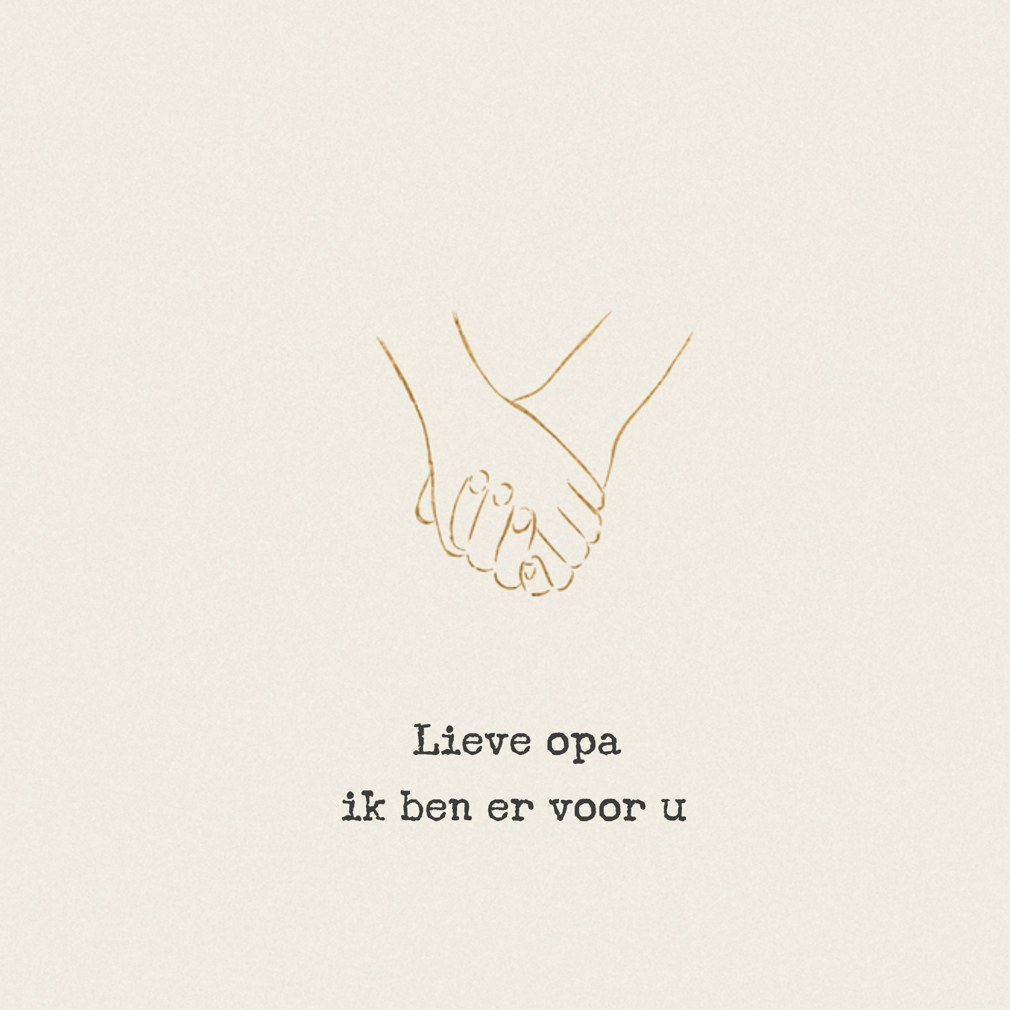 Greetz Denken aan Ik ben er voor u Vierkant