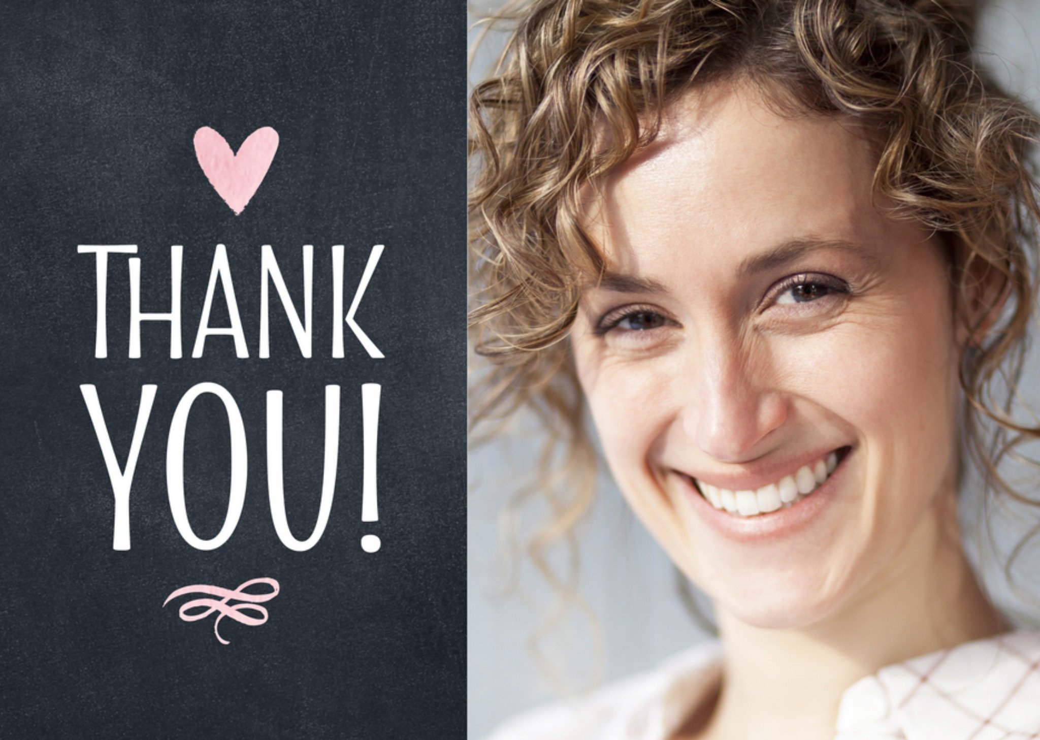 Bedankkaartje Thank you Foto Kaart Luckz