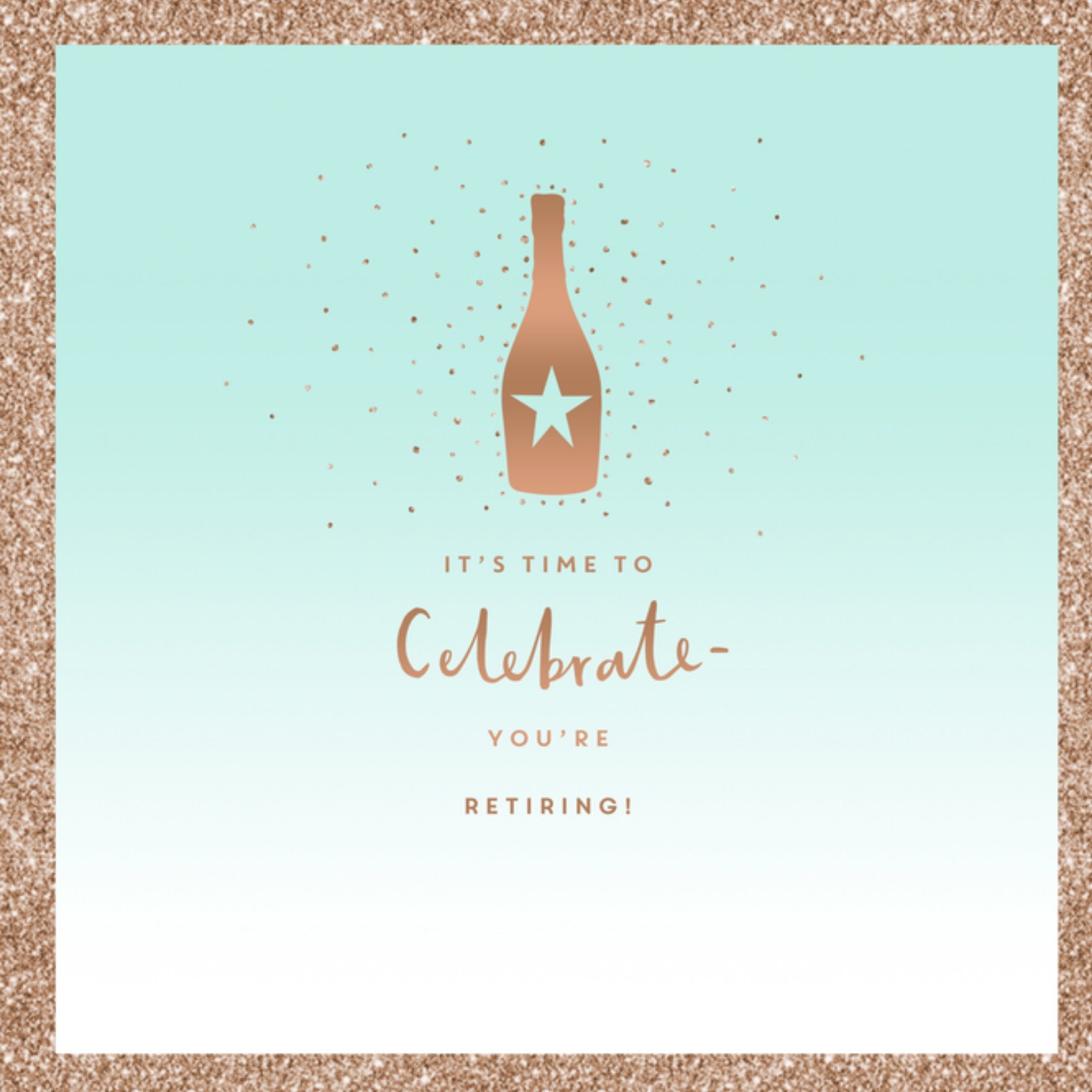 Pensioen kaart time to celebrate Vierkante Kaart UK Greetings