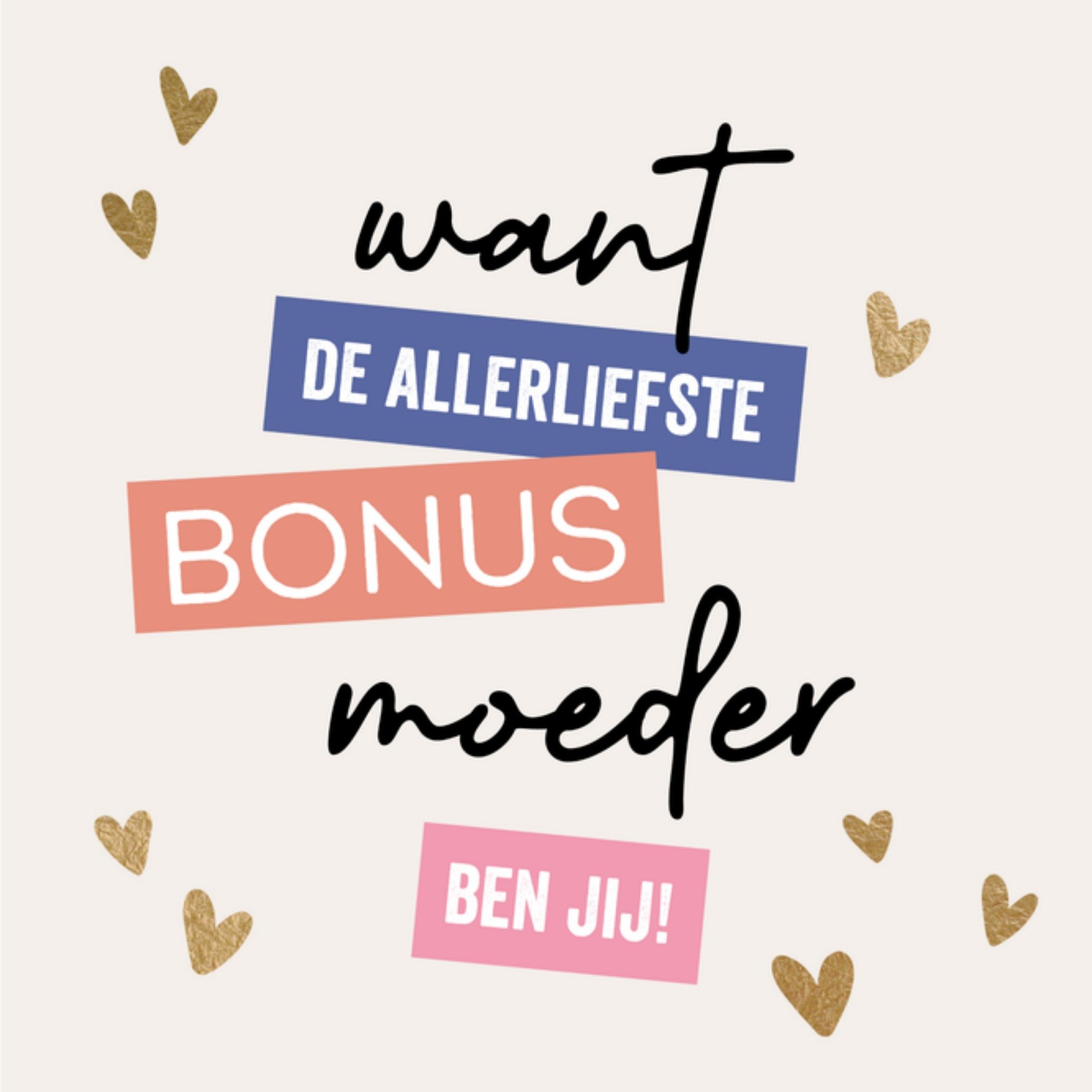 Greetz Moederdagkaart Schattig Vierkant