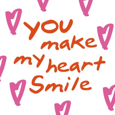 Greetz | Valentijnskaart | You make my heart smile