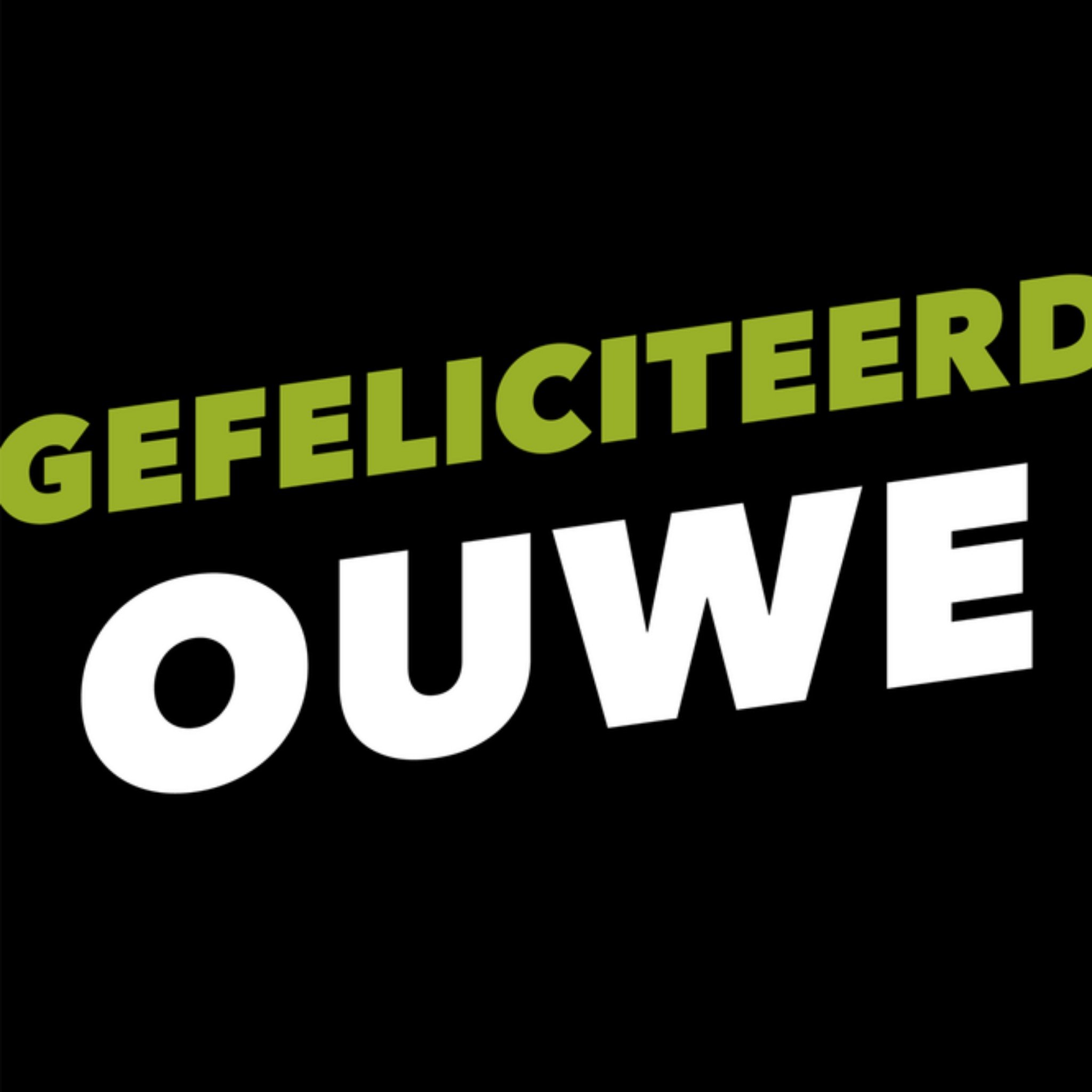Greetz Dialect verjaardagskaart Gefeliciteerd Vierkant