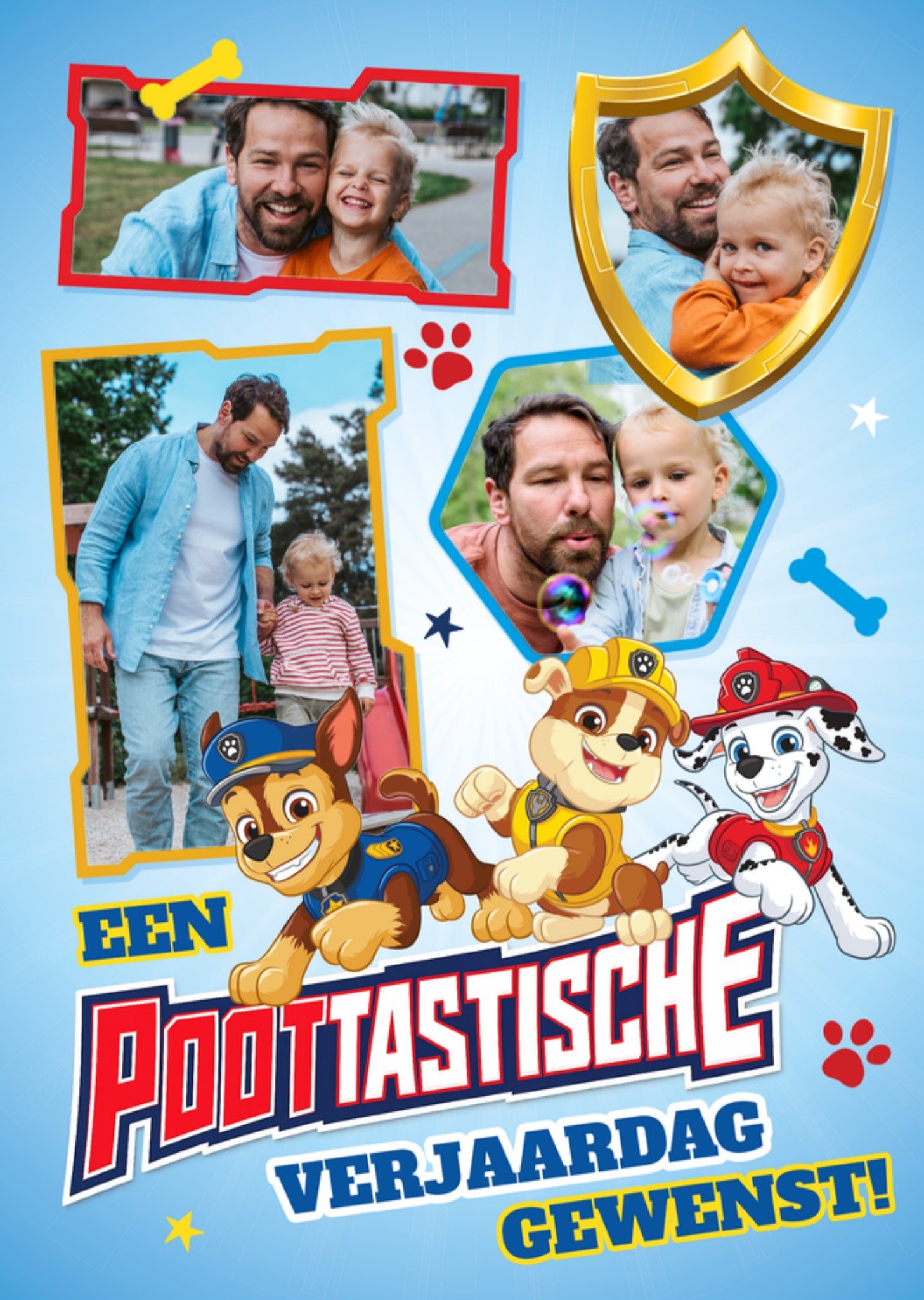 Paw Patrol Verjaardagskaart Een poottastische verjaardag gewenst Kaart Greetz