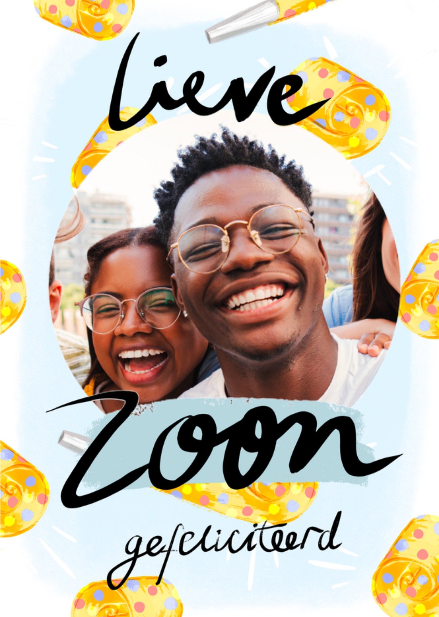 Verjaardagskaart Very Good Very Nice Feestfluitje Kaart Greetz