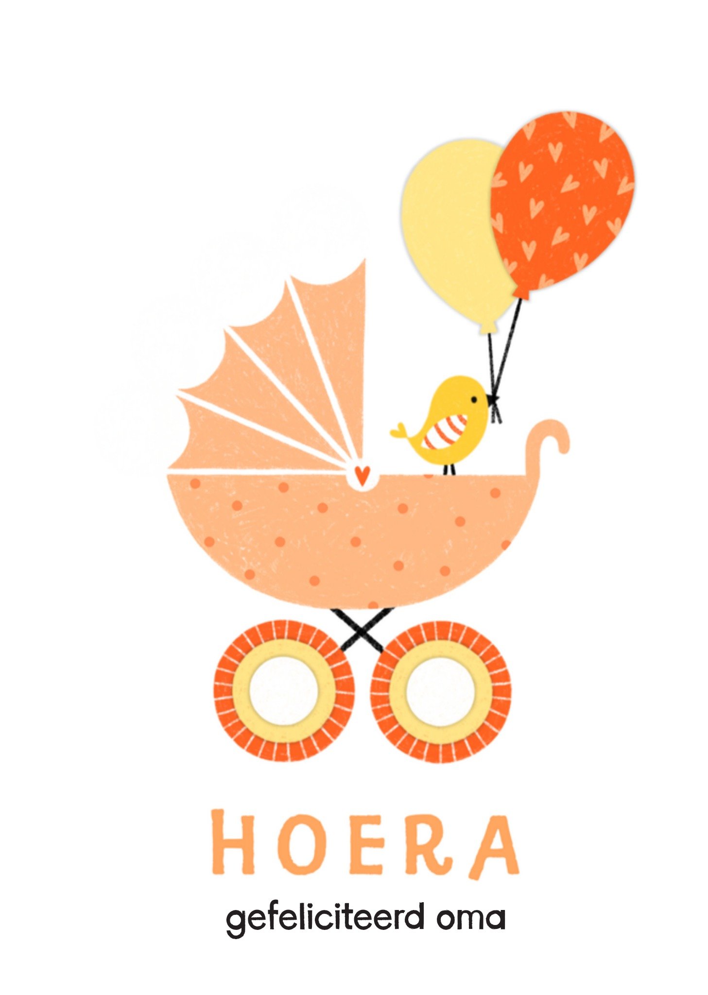 Geboortekaart Gefeliciteerd Oma Kaart Marieke Witke