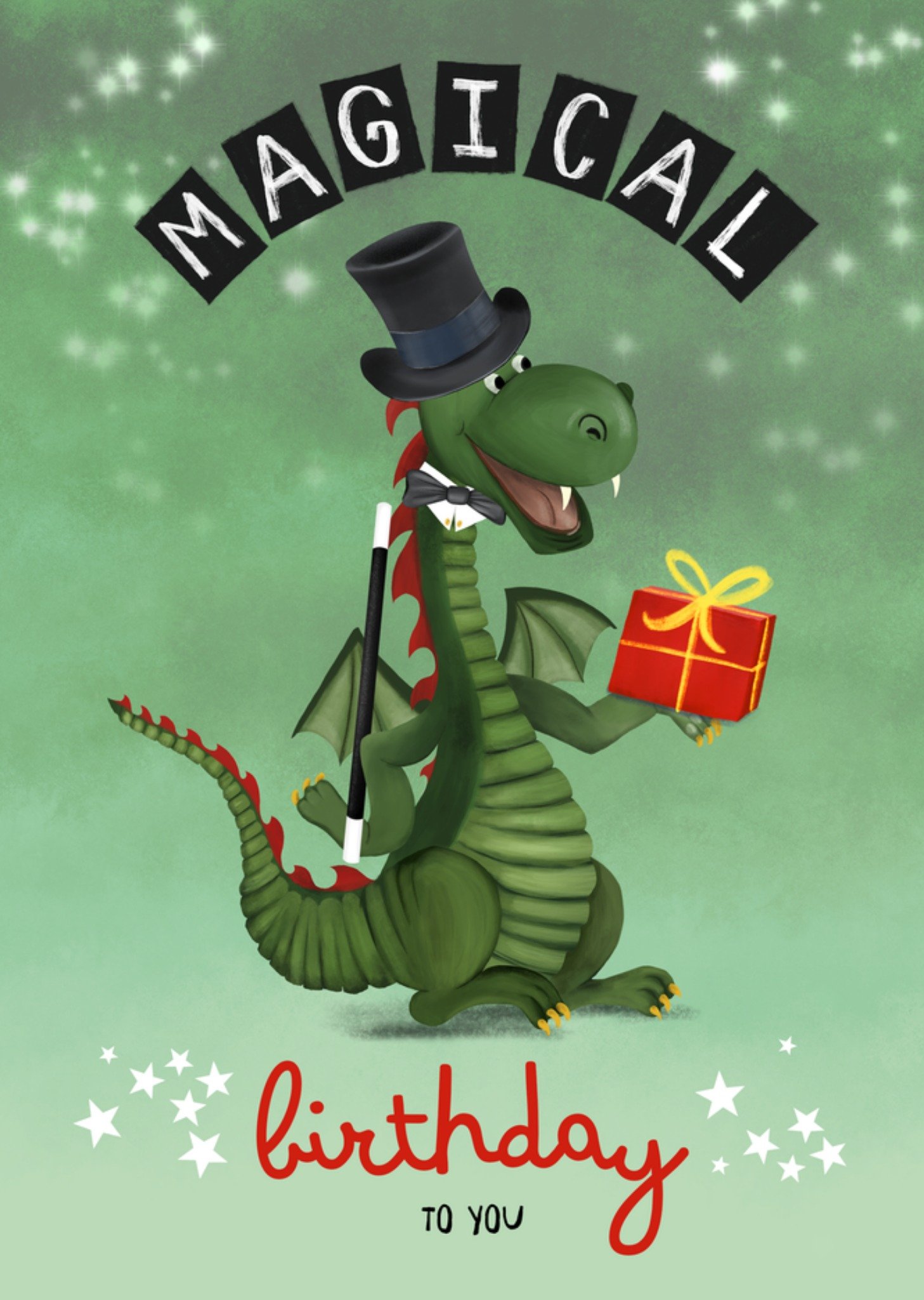 Patricia Hooning Verjaardagskaart Magical birthday to you Kaart Fishuals